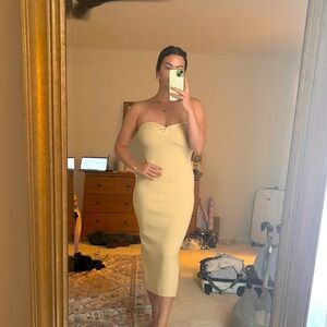 Strapless knit dress!